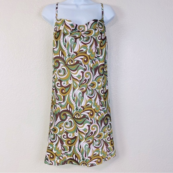 RSQ Tilly’s Swirl Satin Slip Dress Size M - Picture 2 of 7